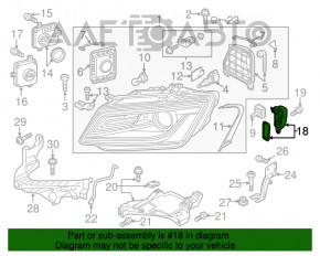 Daytime running light module (DRL) left Audi Q5 8R 13-17 rest