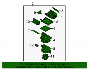 Heater assembly Hyundai Sonata 11-15