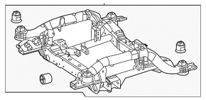 Front subframe Mercedes W167 GLE 450 20-23 AWD