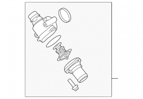 Thermostat housing Ford Mustang mk6 15-5.0