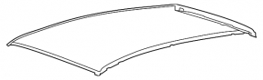 Roof metal Ford Escape MK3 13-19 without hatch, butt