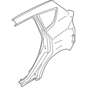 Ford C-max MK2 13-18 rear right quarter wing