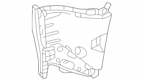 Front left brake disc duct for Mazda CX-70 25-26