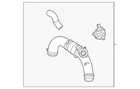 Lincoln Corsair 20-22 intercooler pipe, left second