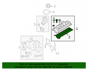 Valve cover BMW X5 E70 09-13 3.0d