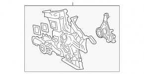 Front Engine Cover Lexus RX350 16-22 2GR-FKS