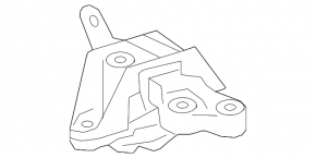 Engine mount left Chevrolet Cruze 11-16 1.8 manual transmission