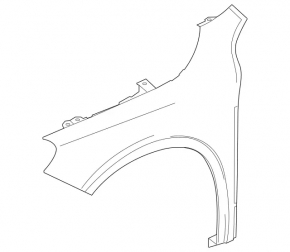 Front left wing Mercedes GLA 15-20 steel