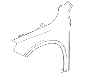 Front left wing Mercedes GLA 15-20