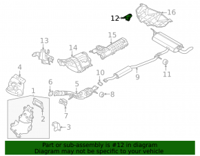 Rear left muffler bracket for Mitsubishi Outlander 22-25