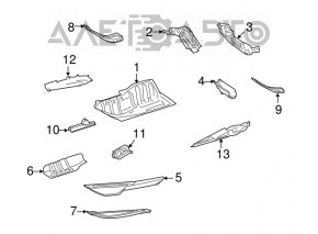 Underbody protection rear right Mercedes X164 GL