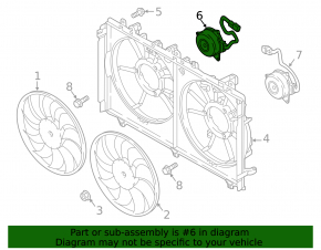 Right cooling fan motor for Mitsubishi Outlander 18-22 PHEV