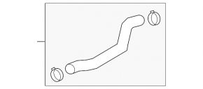Upper cooling pipe Chevrolet Malibu 13-14 hybrid