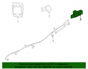 Parking sensor bracket rear right Nissan Sentra 20-24