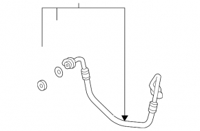 Volvo XC60 22-25 Type 2 Air Conditioning Compressor-Condenser Tube