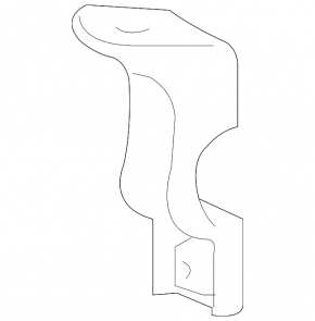 Rear stabilizer mounting bracket left Toyota Highlander 08-13 3.5 AWD complete