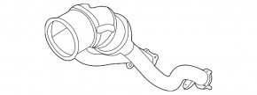 Downpipe with catalytic converter for Audi A6 C8 19-25 3.0T