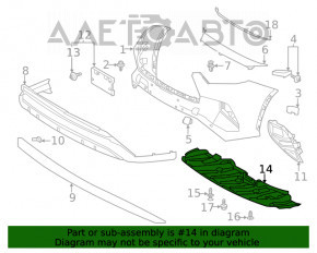 Front Bumper Guard for Toyota Highlander 20-22