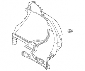 Left arch trim Toyota Venza 21 - black without subwoofer