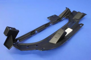 Right bumper grille for Chrysler 200 15-17 with flat fog lights, matte black