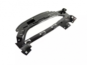 Right bumper grille for Chrysler 200 15-17 with flat fog lights, matte black