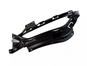 Right bumper grille for Chrysler 200 15-17 with flat fog lights, matte black