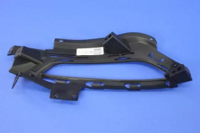 Right bumper grille for Chrysler 200 15-17 with flat fog lights, matte black