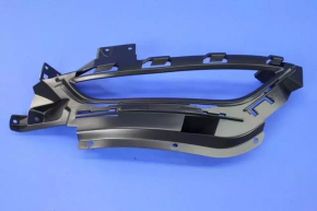 Right bumper grille for Chrysler 200 15-17 with flat fog lights, matte black