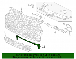 Lower radiator duct for Honda HR-V 23-26