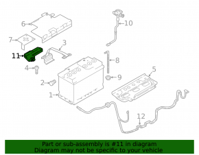 Positive terminal Audi Q5 80A 18- with fuses, without pyropatron, broken guide