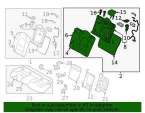 Rear seats 2nd row Infiniti QX30 17-18 sport, black leather