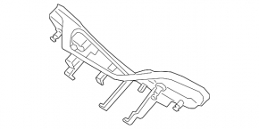 Control buttons on the steering wheel of Kia Sorento 19-20 with an overlay without adaptive cruise