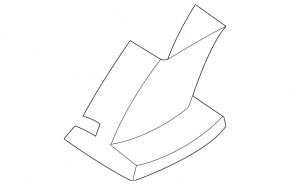 Nissan Ariya 23-25 rear center console trim, black