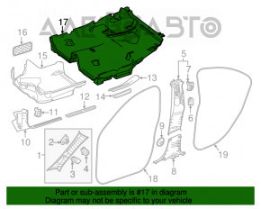 Floor covering Mercedes CLA 14-19