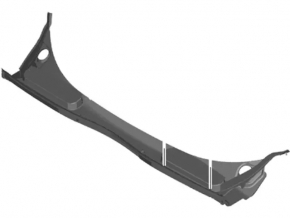Plastic windshield wiper grille for Ford Transit Connect MK2 13-23