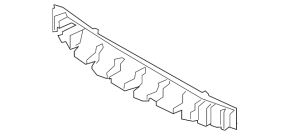 Lincoln MKZ 17-20 front bumper absorber cracks, dents