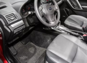 Set of floor mats for Subaru Forester 16-17 SJ black cloth