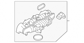 Intake manifold Jaguar F-Pace X761 18-24 2.0T