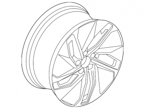 Wheel rim R20 X 9J ET42 Volkswagen ID.4 23-25 black gloss