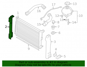 Radiator bracket right BMW X3 F25 11-17