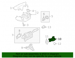 Ignition switch VW Tiguan 19-21