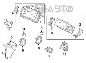 Honda CRV 17-22 Audio Amplifier