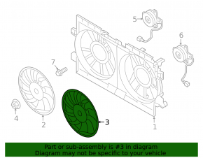 Cooling Fan Impeller Left Subaru Impreza 17- GK
