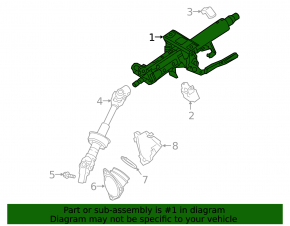 Steering column Toyota Highlander 20-