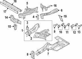 Front left quarter panel of the Audi E-Tron 19-23