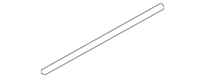 Glass seal inner door front right Audi Q7 4L 10-15