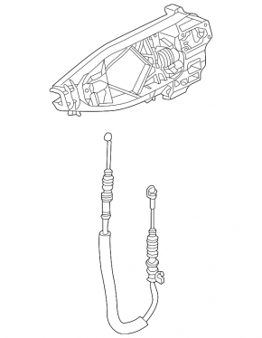 Front left door handle mechanism for Audi Q8 19-25