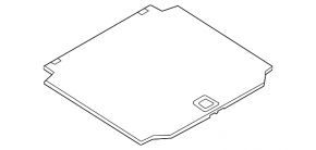 Trunk floor BMW X5 G05 19-23 black
