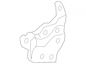 Left wing bracket Toyota Prius 30 10-15