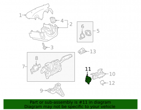Ignition switch for Volkswagen Atlas Cross Sport 20-26